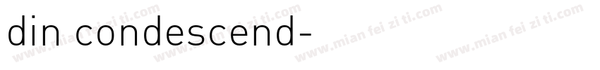 din condescend字体转换
